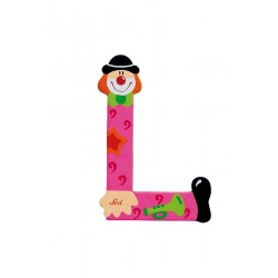 LETTERA L CLOWN IN LEGNO SEVI
