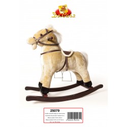 CAVALLO A DONDOLO BEIGE CON...