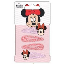 SET 4 CLIPS PER CAPELLI MINNIE