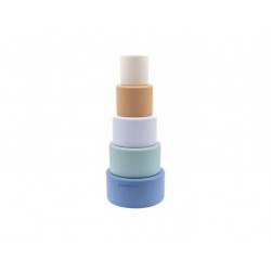 TORRE DI CUBI IN SILICONE BLU