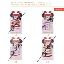 SET 4 CLIPS PER CAPELLI MINNIE