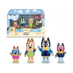 BLUEY SET 4 PERSONAGGI BEACH