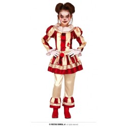 COSTUME RAGAZZA CLOWN RIGHE...