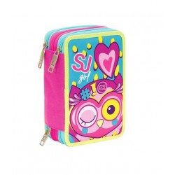 ASTUCCIO 3 ZIP SJ ANIMALI GIRL