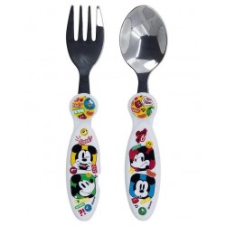 SET 2 POSATE IN METALLO MICKEY