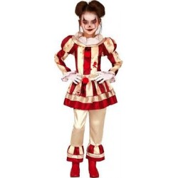 COSTUME RAGAZZA CLOWN RIGHE...