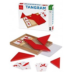TANGRAM ROSSO CON CARTE IN...