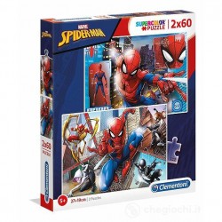 PUZZLE 2 X 60 PEZZI SPIDER MAN