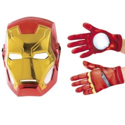 IRON MAN MASCHERA CON GUANTI  