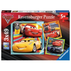 PUZZLE 3X49 PEZZI CARS 3