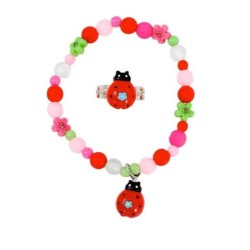 COLLANA ANELLO COCCINELLA...