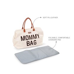 BORSA MOMMY BAG WHITE BLACK