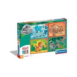 PUZZLE 4 IN 1 JURASSIC WORLD