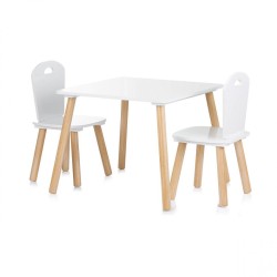 TAVOLO CON 2 SEDIE IN LEGNO
