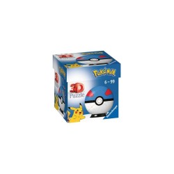 3D PUZZLE BALL POKEBALL BLU...