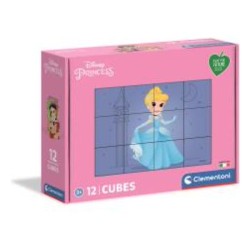 PUZZLE CUBI 12 PEZZI PRINCESS