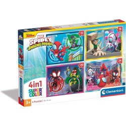 PUZZLE 4 IN 1 SPIDEY   FRIENDS