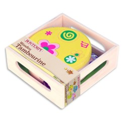 TAMBURELLO IN LEGNO WOODEN...