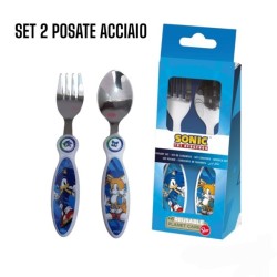 SET 2 POSATE ACCIAIO SONIC