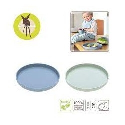 PLATE SET BAMBOO MINT...