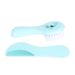 SPAZZOLA E PETTINE VERDE