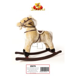 CAVALLO A DONDOLO BEIGE CON...