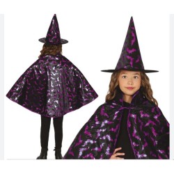 SET STREGA 50 CM NERO LILLA...