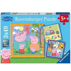 PUZZLE 3X49 PEZZI PEPPA PIG