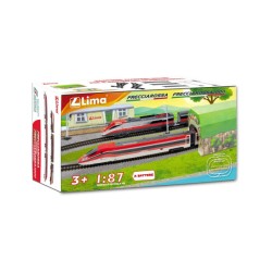 PISTA CON 2 TRENI E BINARI...