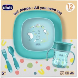 SET PAPPA AZZURRO 12 MESI 