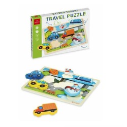 TRAVEL PUZZLE IN LEGNO