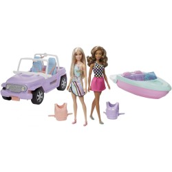 BARBIE AUTO   BARCA CON 2...