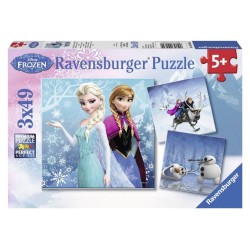 PUZZLE 3X49 PEZZI FROZEN B
