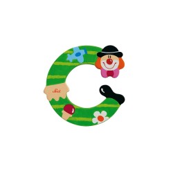 LETTERA C CLOWN IN LEGNO SEVI
