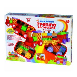 TRENINO ARCOBALENO LEGNO