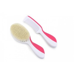 SPAZZOLA E PETTINE PINK 1137