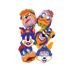 MASCHERE VISO ANIMALETTI EVA