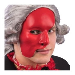 MASCHERA MEZZO VISO ROSSA...