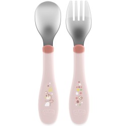 POSATE INOX 18 MESI  ROSA