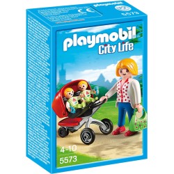 MAMMA CON GEMELLINI PLAYMOBIL