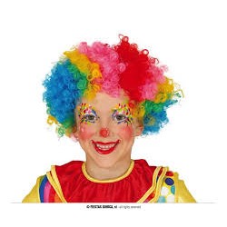 PARRUCCA CLOWN MULTICOLORE...
