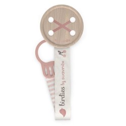 BIRDIES CLIP TESSUTO ROSA