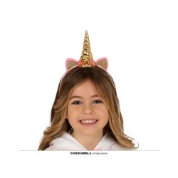 DIADEMA UNICORNO ORO PER...
