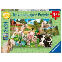 PUZZLE 2X24 PEZZI ANIMAL CLUB