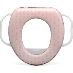 RIDUTTORE WC ROSA CON MANIGLIE