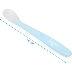CUCCHIAIO IN SILICONE BLU