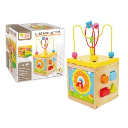 CUBO IN LEGNO CON LABIRINTO...