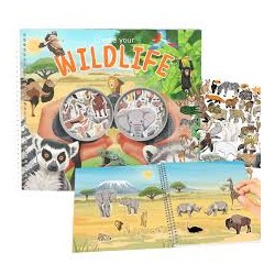 ALBUM CON STICKERS ANIMALI...