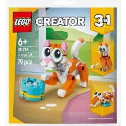 BUSTINA GATTO ARANCIONES LEGO