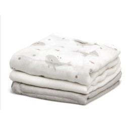 SET DA 3 MUSSOLE 70X70 CM...